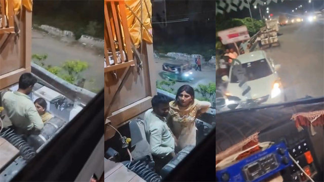 Hot Paid Randi Blowjob Truck Driver On Public Road Latest XXX