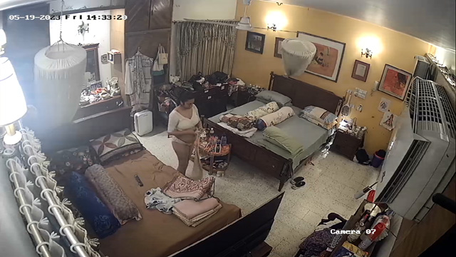 Bengali MILF Big Boobs After Bath Dress Change  IP CAM