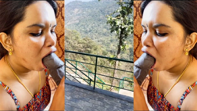 Mallu Aswathy Achu Aunty Blowjob Resort Balcony Sex Online