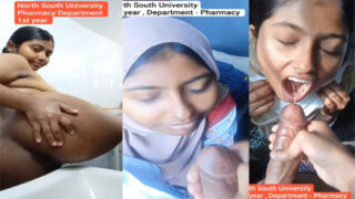 Bengali Girl In Hijab Taking Cum – Mouth And Face Showing