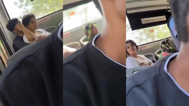 College Girl Boobs Pressing – Having Sex Government Bus