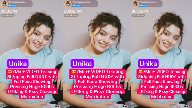 Unika Aka Theuniqueonee Influencer 7Min Premium Live Teasing