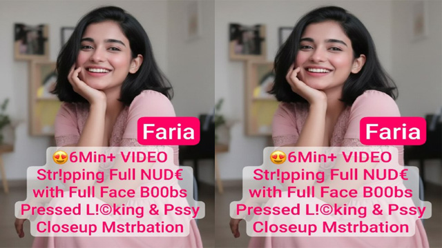 Petite Tiktoker Faria Most Exclusive – Nude with Full Face Boobs Pressed