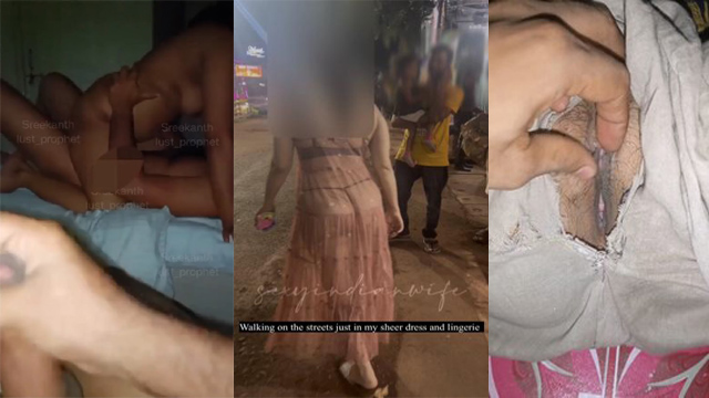 Horny Indian Wife Outdoor Goa Dare And Hotel Threesome