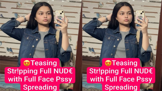 Desi GF Latest  Viral video Teasing – Stripping Full Nude with Full Face