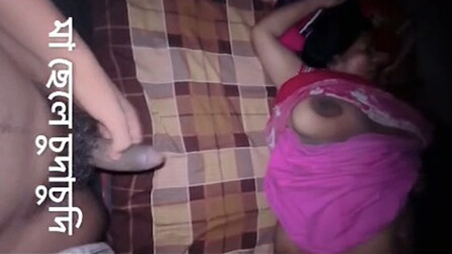 Horny Son Pressing Sleeping Trying To Insert Dick