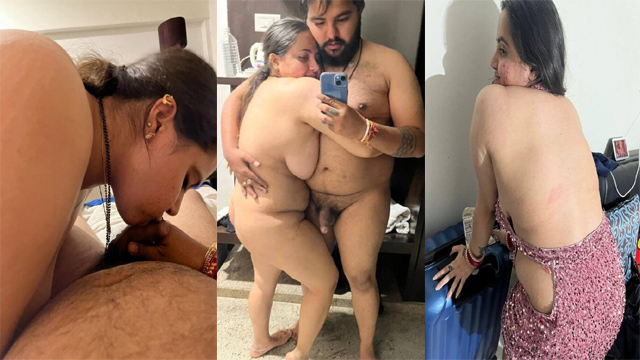 Newly Married Wife Showing Her Asshole Sucking