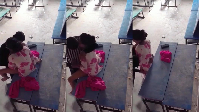 Desi Young Teacher Fucked – Mms On School Bench Video