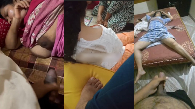 Two Horny Son Masturbating By Watching – Sleeping All Family