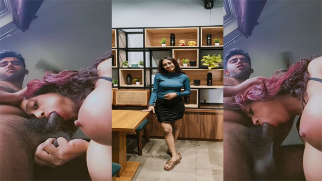 Beautiful Sexy Indian Horny Gf Sucking Dick