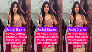 Rachel Sharma Stripping – Nude Showing Pressing Boobs