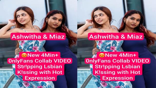 Ashwitha Miaz Lesbian – Stripping Collab Creampie MMS