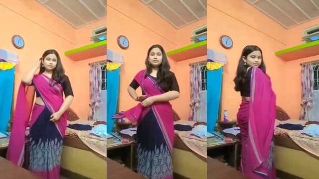 Shy Saree Girl Boobs – Cute Removing Blouse MMS