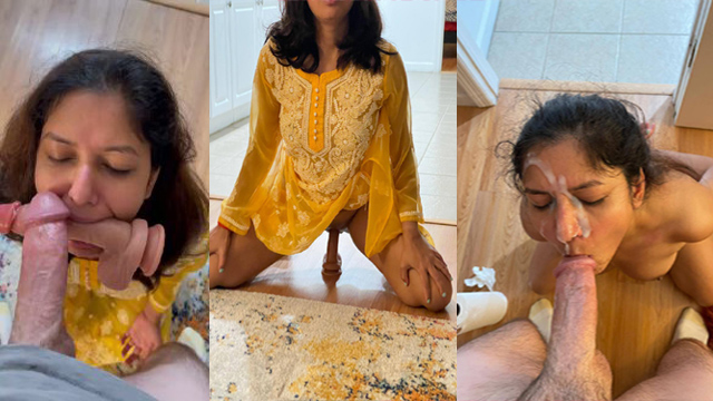 Horny Desi Wife – Huge Dildo Face Ride Fucking MMS