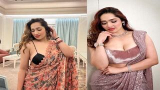 Aditi Mistry Holi Live With Nipples Visible Over Saree Mms Video