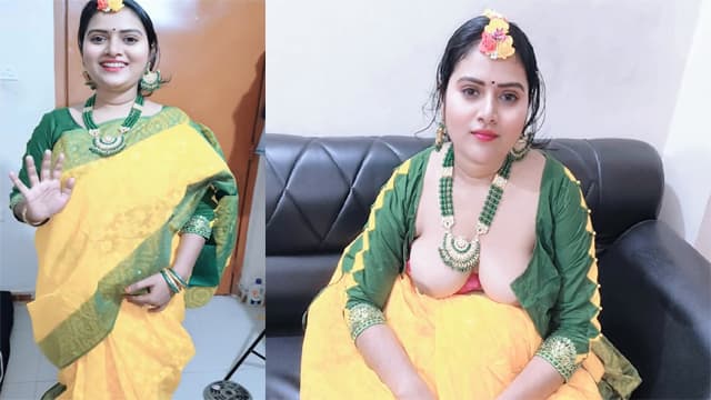 Married Wife Wedding Dress – Video Call Long Distance Husband
