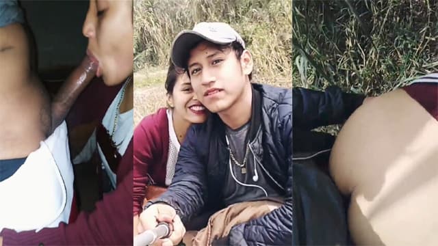 College Couple Leaked – Outdoor Fucking Video