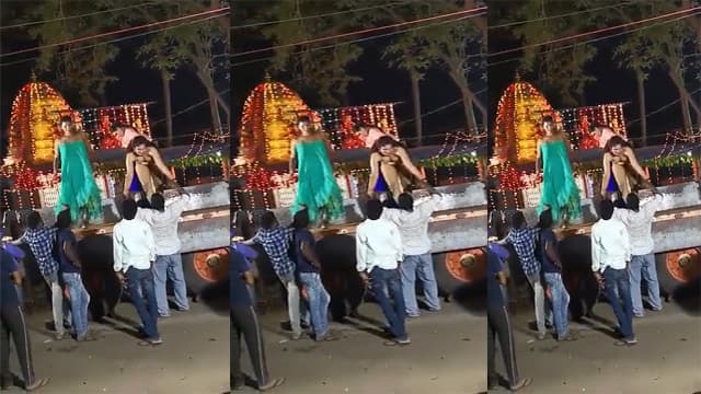 Horny Naked Girl Road Dancing Hard Viral