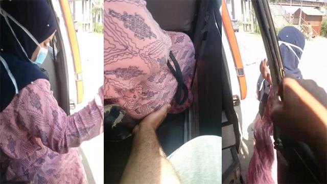 Hijabi Milf Enjoying Stranger Touching Her Ass Car Viralmms