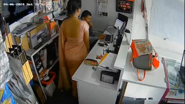 Indian Shop Manager Affair With Multiple Wives CCTV Captured