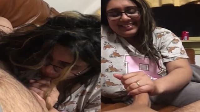 Chashmish bhabhi ne devar ko blowjob diya masti mein