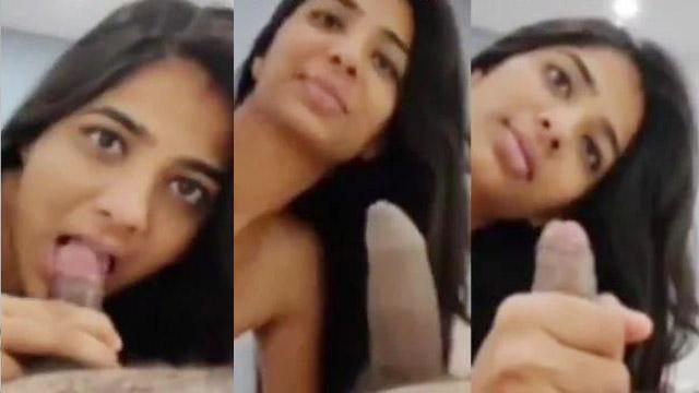 Horny Maal Babe Sucking Wet Boyfriend Dick Viral
