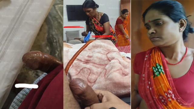 House Owner Masturbating Infront Of Maid Aunty Watching